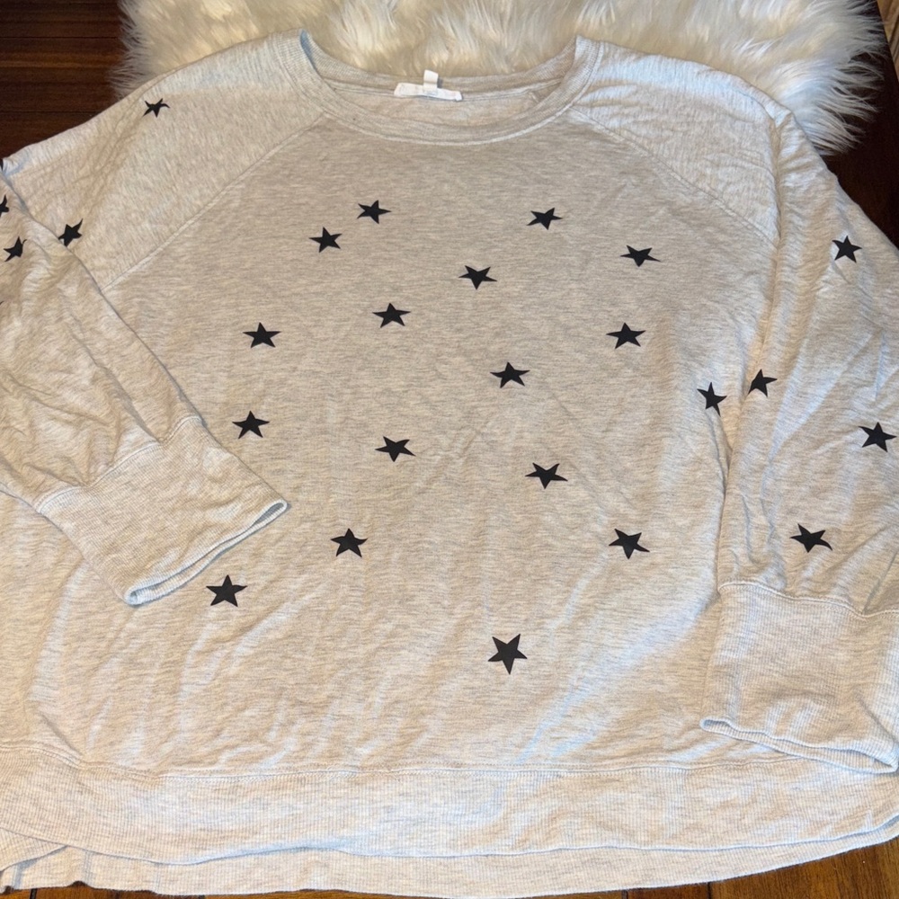Workshop Republic Clothing Light Gray Star Sweatshirt